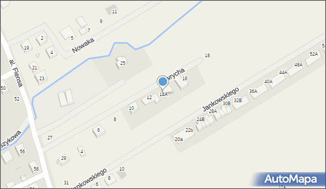 Biernatki, Gawrycha Sylwestra, 14A, mapa Biernatki