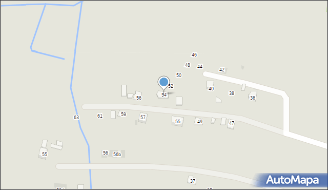 Boguchwała, Gajowa, 54, mapa Boguchwała