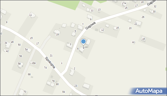 Bolechowice, Gajowa, 4, mapa Bolechowice