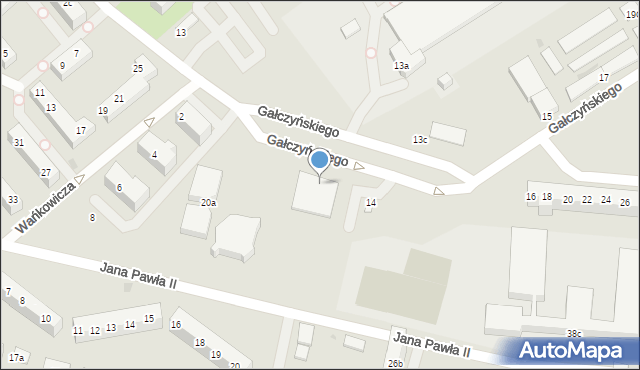 Bolesławiec, Gałczyńskiego Konstantego Ildefonsa, 12, mapa Bolesławca