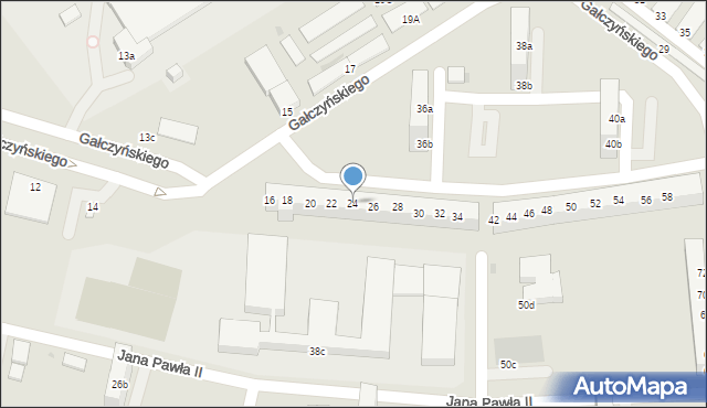 Bolesławiec, Gałczyńskiego Konstantego Ildefonsa, 24, mapa Bolesławca