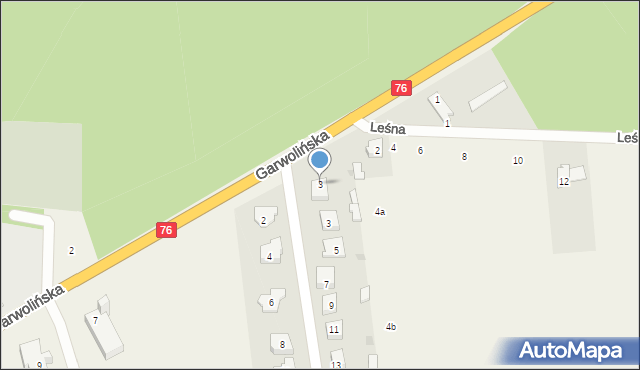 Borowie, Garwolińska, 3, mapa Borowie