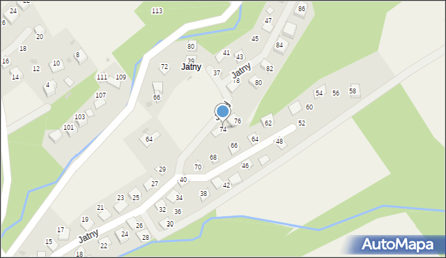 Brenna, Gazowników, 74, mapa Brenna