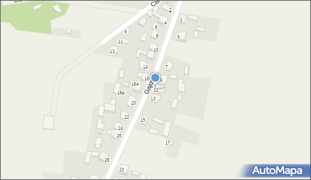 Brudzowice, Gajowa, 11, mapa Brudzowice