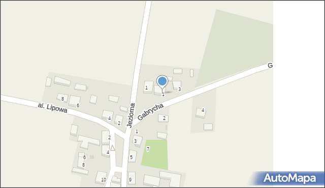 Brzeźno Szlacheckie, Gabrycha Franciszka, ks., 1, mapa Brzeźno Szlacheckie