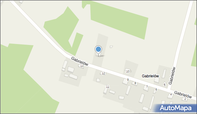 Brzozowa, Gabrielów, 10e, mapa Brzozowa