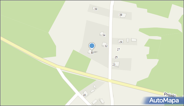 Brzozowa, Gabrielów, 30, mapa Brzozowa