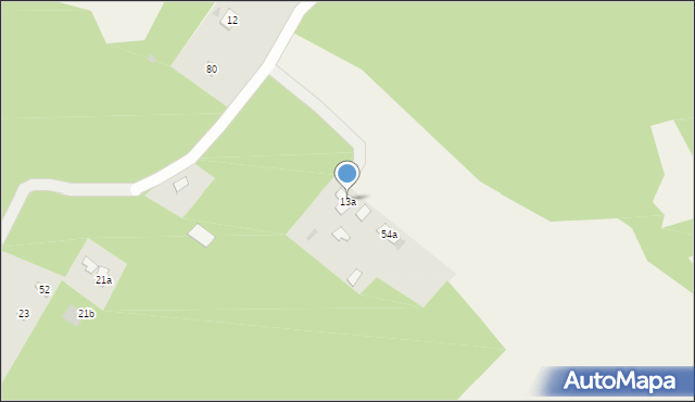 Budy Michałowskie, Gajowa, 13a, mapa Budy Michałowskie