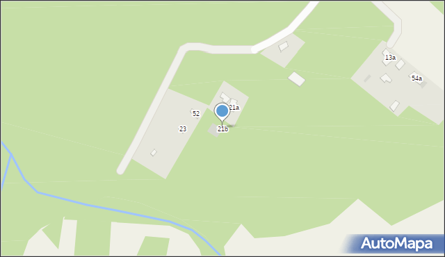 Budy Michałowskie, Gajowa, 21b, mapa Budy Michałowskie