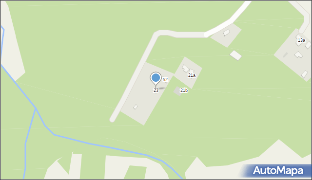 Budy Michałowskie, Gajowa, 23, mapa Budy Michałowskie