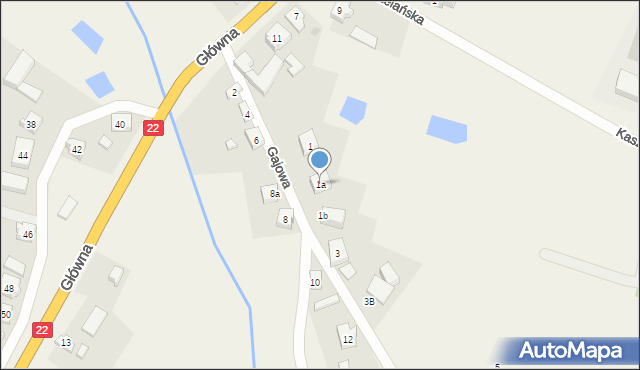 Bytonia, Gajowa, 1a, mapa Bytonia