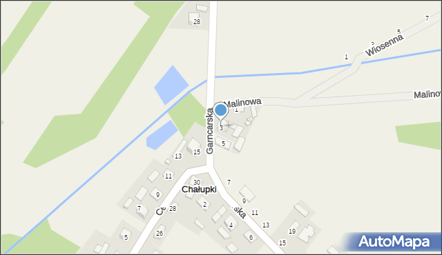 Chałupki, Garncarska, 3, mapa Chałupki