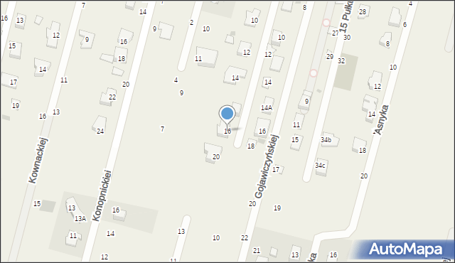 Chechło Pierwsze, Gałczyńskiego Konstantego Ildefonsa, 16, mapa Chechło Pierwsze