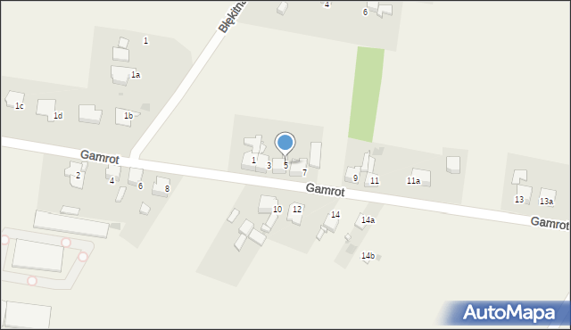 Chełm Śląski, Gamrot, 5, mapa Chełm Śląski