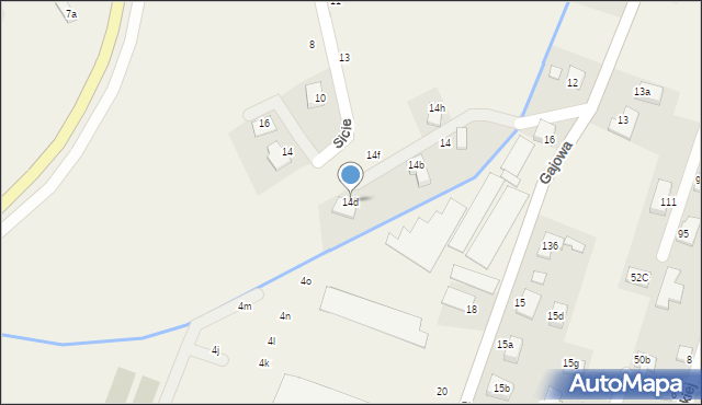 Chełmiec, Gajowa, 14d, mapa Chełmiec