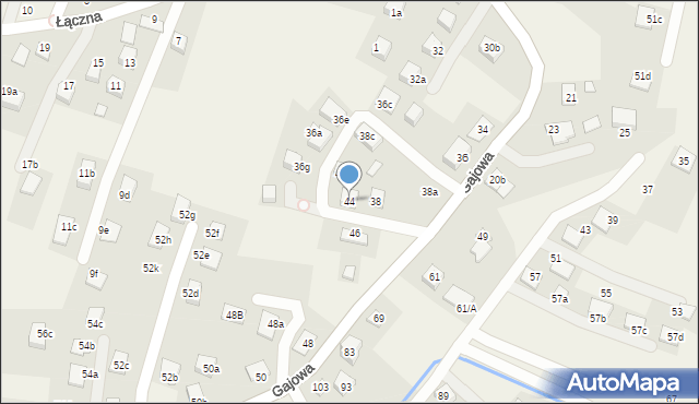 Chełmiec, Gajowa, 44, mapa Chełmiec