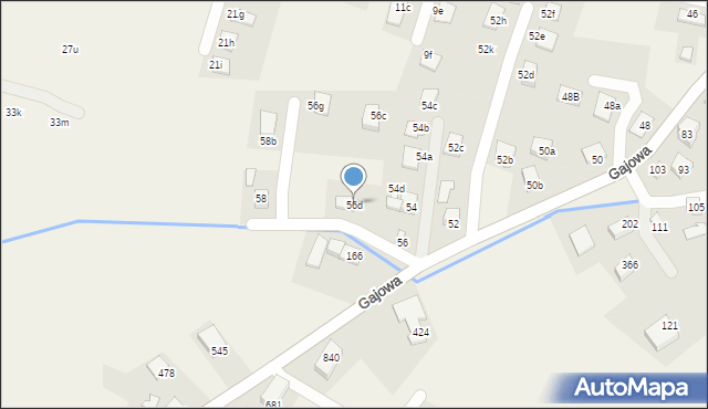 Chełmiec, Gajowa, 56d, mapa Chełmiec