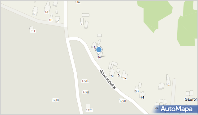 Chruszczobród, Gawronówka, 4A, mapa Chruszczobród