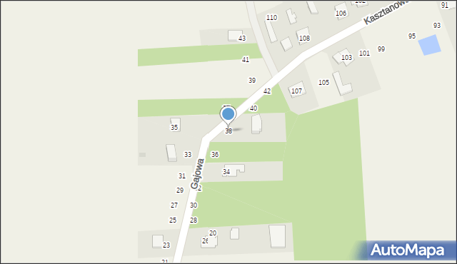Cykarzew Północny, Gajowa, 38, mapa Cykarzew Północny