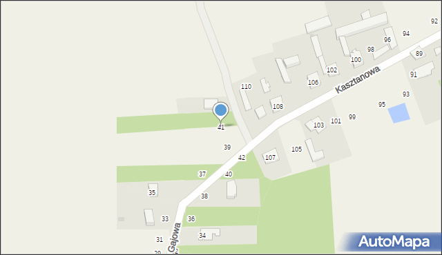 Cykarzew Północny, Gajowa, 41, mapa Cykarzew Północny