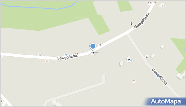 Czchów, Gawędówka, 29, mapa Czchów