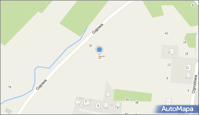 Czernichów, Gajowa, 22, mapa Czernichów