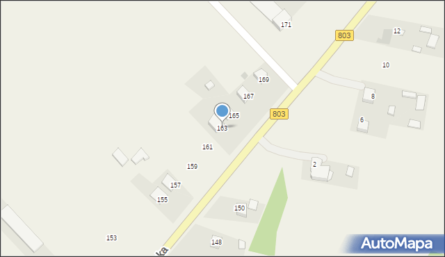 Dąbrówka-Ług, Garwolińska, 163, mapa Dąbrówka-Ług