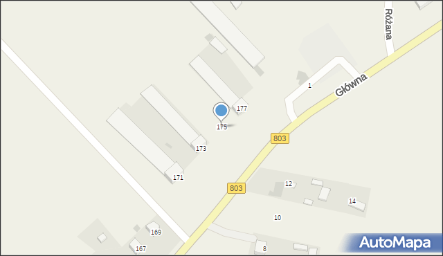 Dąbrówka-Ług, Garwolińska, 175, mapa Dąbrówka-Ług