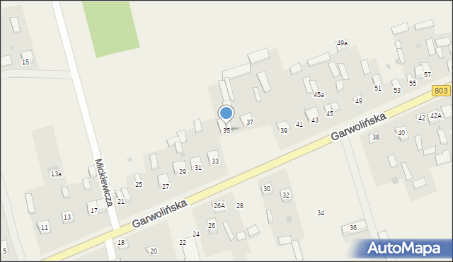 Dąbrówka-Ług, Garwolińska, 35, mapa Dąbrówka-Ług