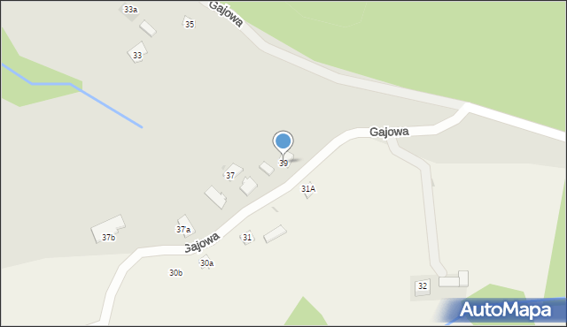 Dębica, Gajowa, 39, mapa Dębicy