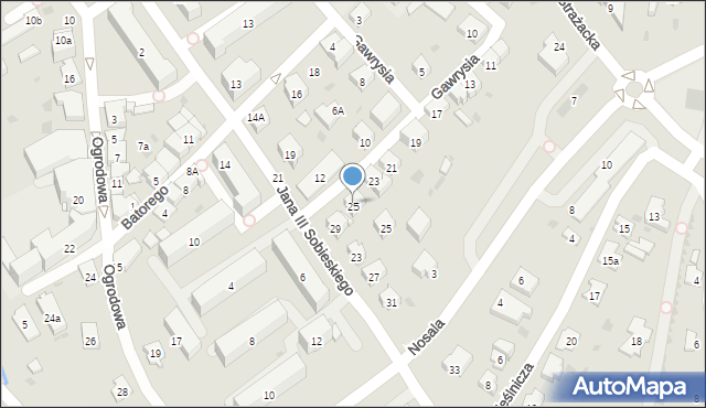 Dębica, Gawrysia, prof., 27, mapa Dębicy