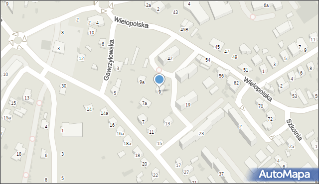Dębica, Gawrzyłowska, 9, mapa Dębicy