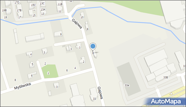 Długołęka, Gajowa, 6, mapa Długołęka
