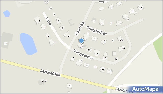 Dobre Miasto, Gałczyńskiego Konstantego Ildefonsa, 22, mapa Dobre Miasto