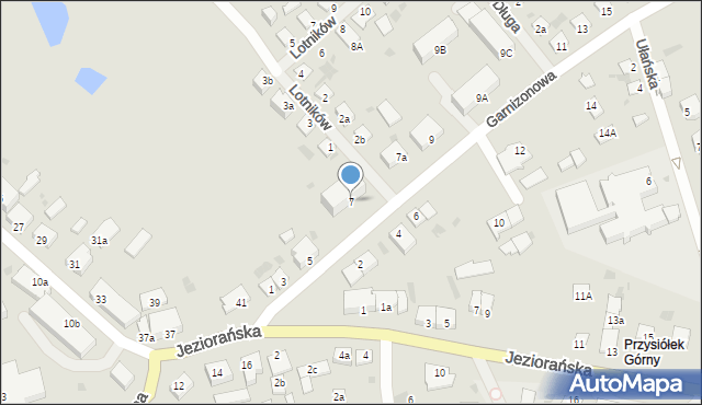 Dobre Miasto, Garnizonowa, 7, mapa Dobre Miasto