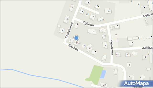 Dobrzyniewo Fabryczne, Gajowa, 16, mapa Dobrzyniewo Fabryczne