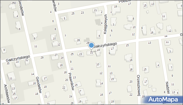 Duchnice, Gałczyńskiego Konstantego Ildefonsa, 21, mapa Duchnice