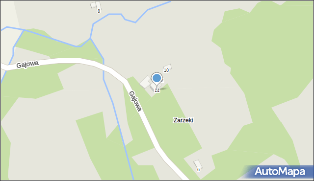 Dynów, Gajowa, 14, mapa Dynów