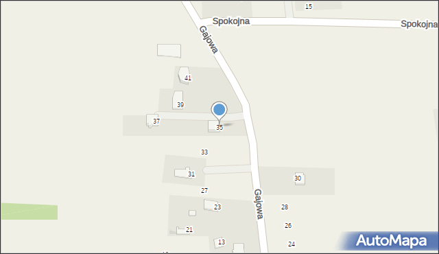 Dys, Gajowa, 35, mapa Dys