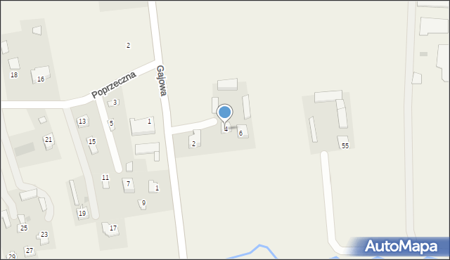 Dys, Gajowa, 4, mapa Dys