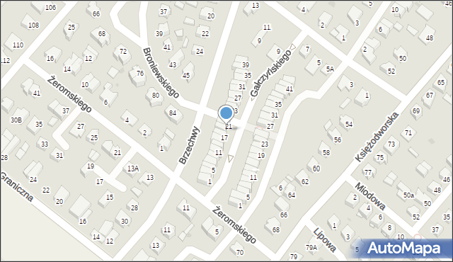 Działdowo, Gałczyńskiego Konstantego Ildefonsa, 19, mapa Działdowo