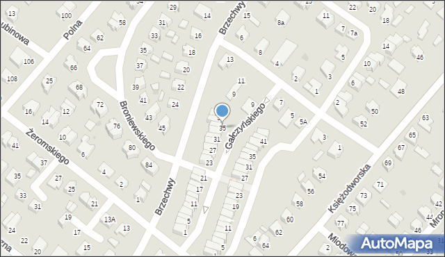 Działdowo, Gałczyńskiego Konstantego Ildefonsa, 35, mapa Działdowo