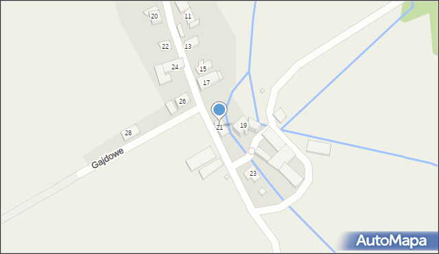 Dziewkowice, Gajdowe, 21, mapa Dziewkowice