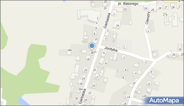 Filipów, Garbaska, 16, mapa Filipów