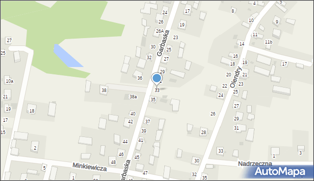 Filipów, Garbaska, 33, mapa Filipów