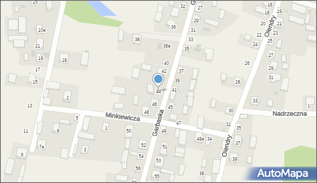 Filipów, Garbaska, 44, mapa Filipów