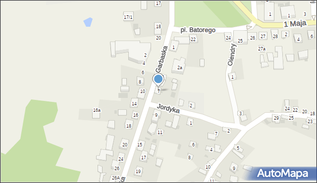 Filipów, Garbaska, 7, mapa Filipów