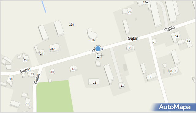 Gąbin, Gąbin, 12, mapa Gąbin