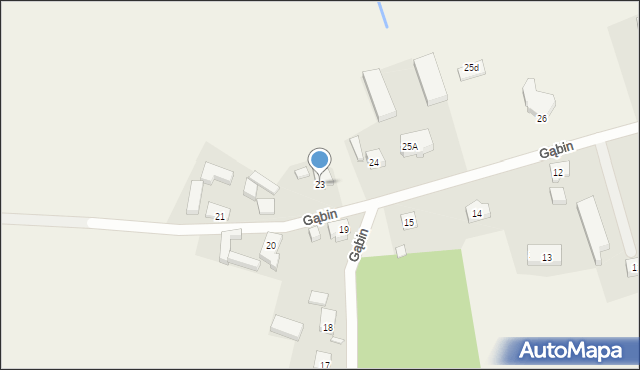 Gąbin, Gąbin, 23, mapa Gąbin