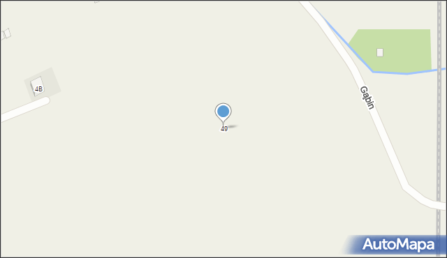 Gąbin, Gąbin, 49, mapa Gąbin